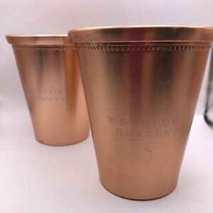 Woodford Reserve Whiskey Bourbon Copper Cup Set of 2 Mint Julep KY Derby
